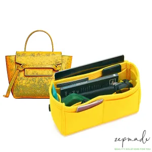 Purse Organizer Insert for Celine Belt Bag, Classic Model Bag Organizer with Exterior Pockets