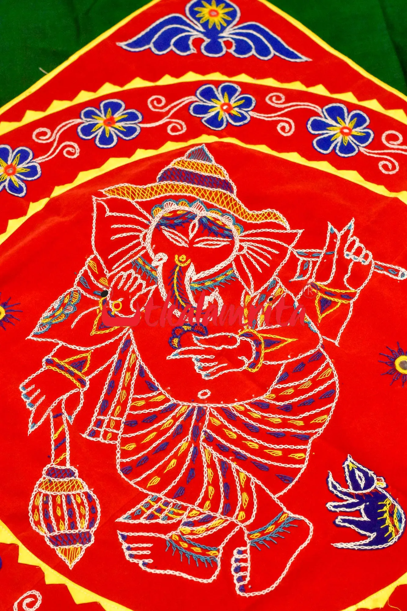 Red Ganesha Single Applique
