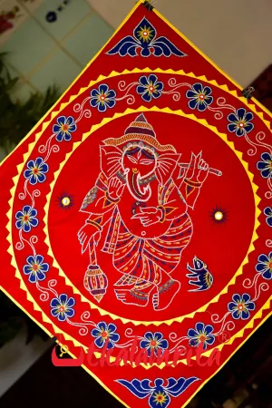 Red Ganesha Single Applique