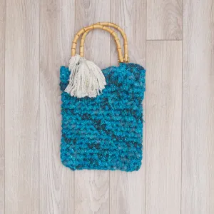Red Heart Crochet Tassel Tote