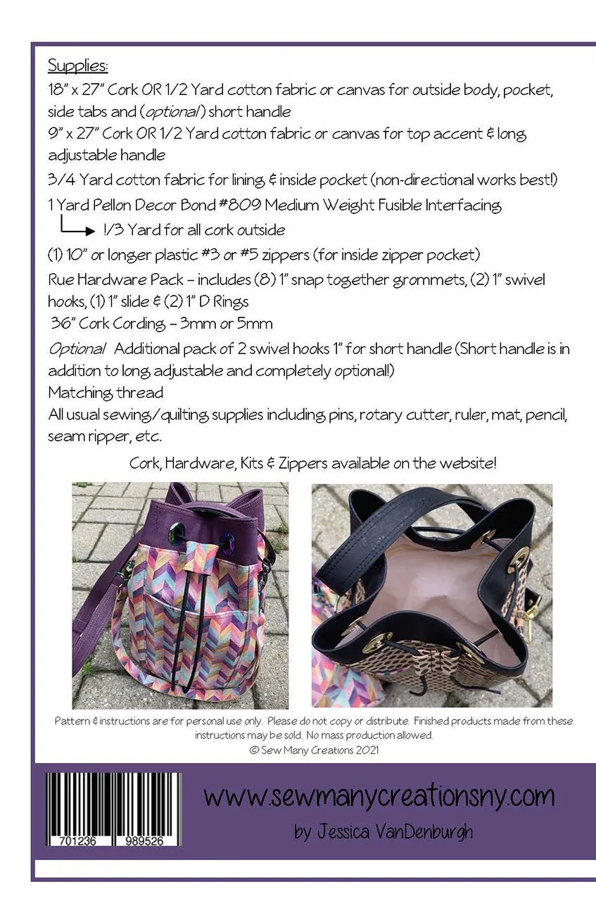 Rue Bucket Bag Pattern