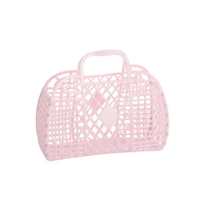 Small Retro Basket- Pink
