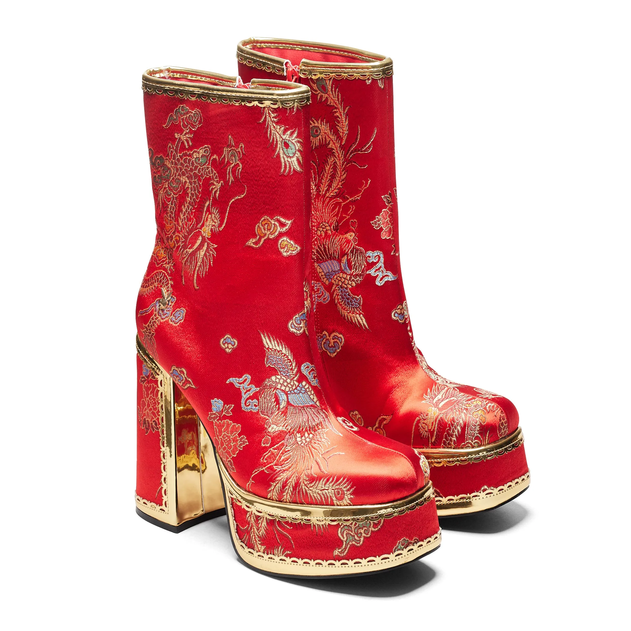 The Ornate Soul Playboy Red Heeled Boots