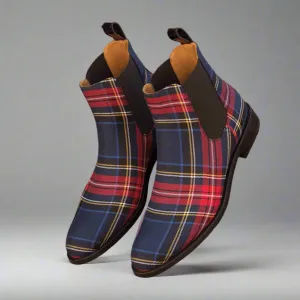 Tommy Windowpane Chelsea Boot II