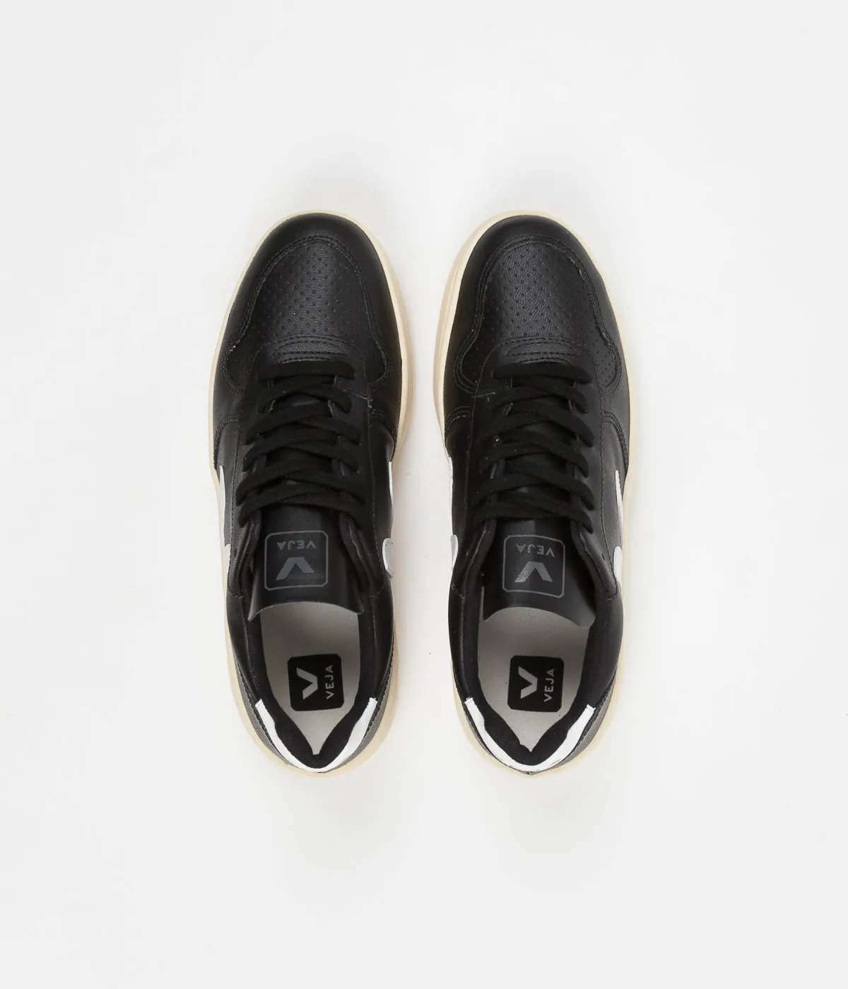 Veja V-10 CWL Shoes - Black / White / Butter Sole