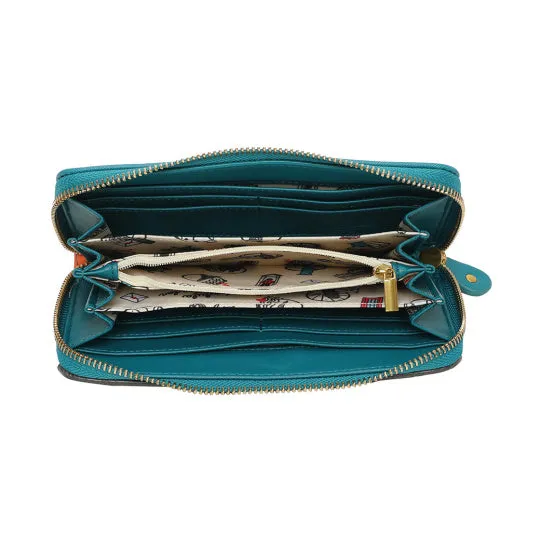Vendula London Sugar and Spice Coffee Shop Large Ziparound Wallet