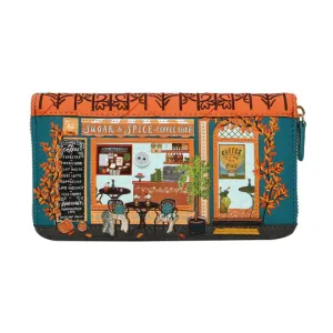Vendula London Sugar and Spice Coffee Shop Large Ziparound Wallet
