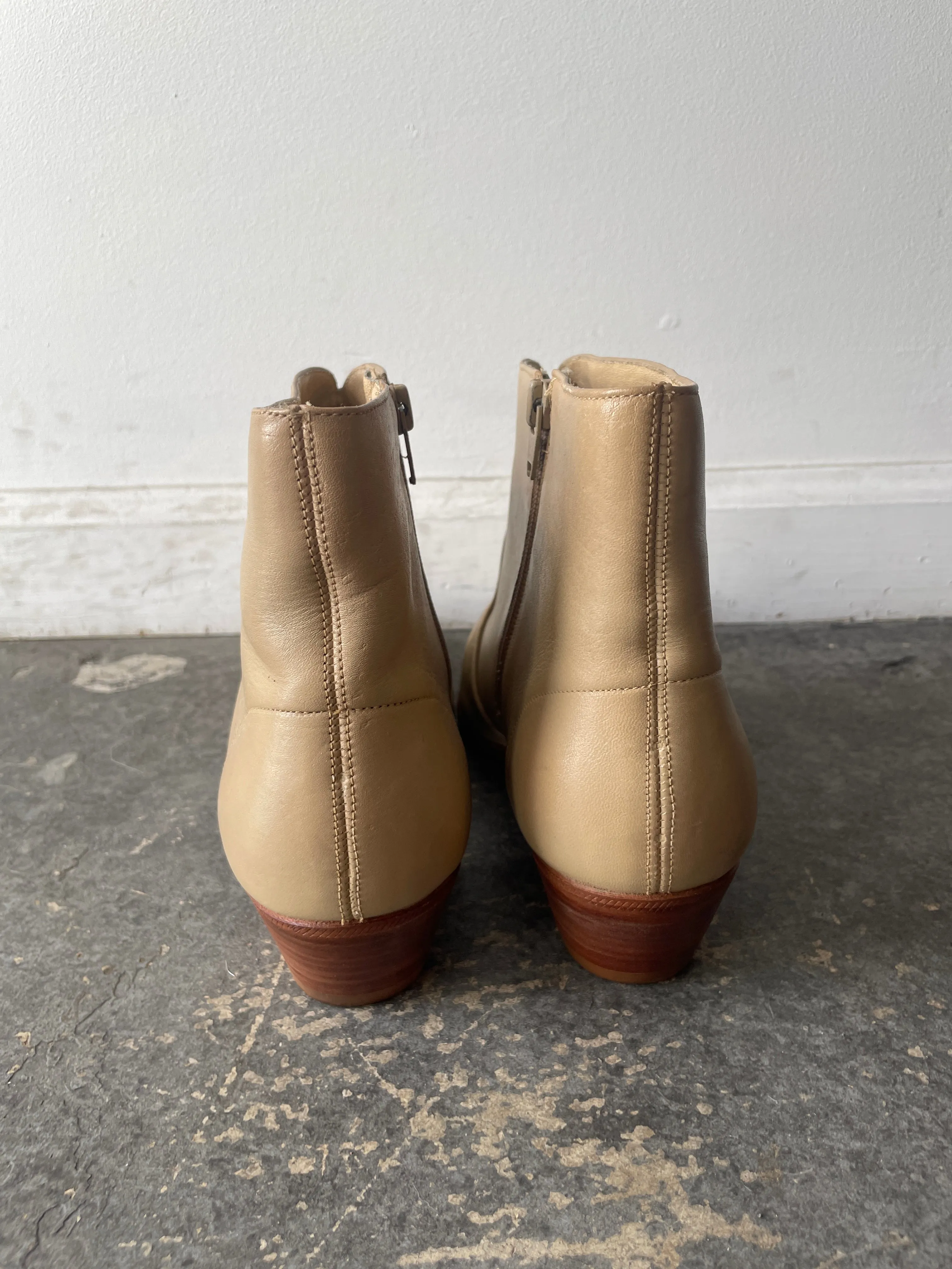 Vintage Original Playboy Cream Heeled Booties