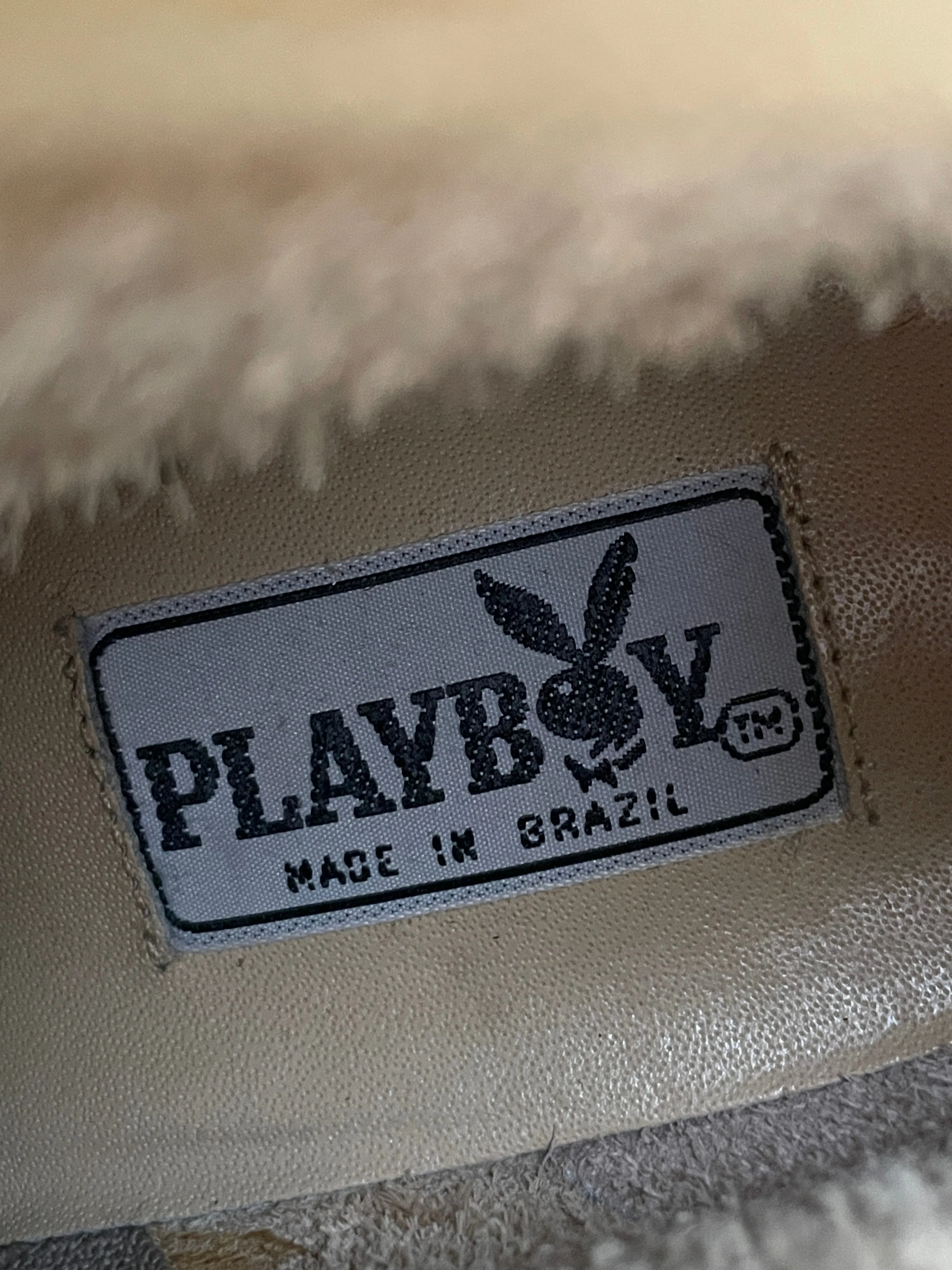 Vintage Original Playboy Cream Heeled Booties
