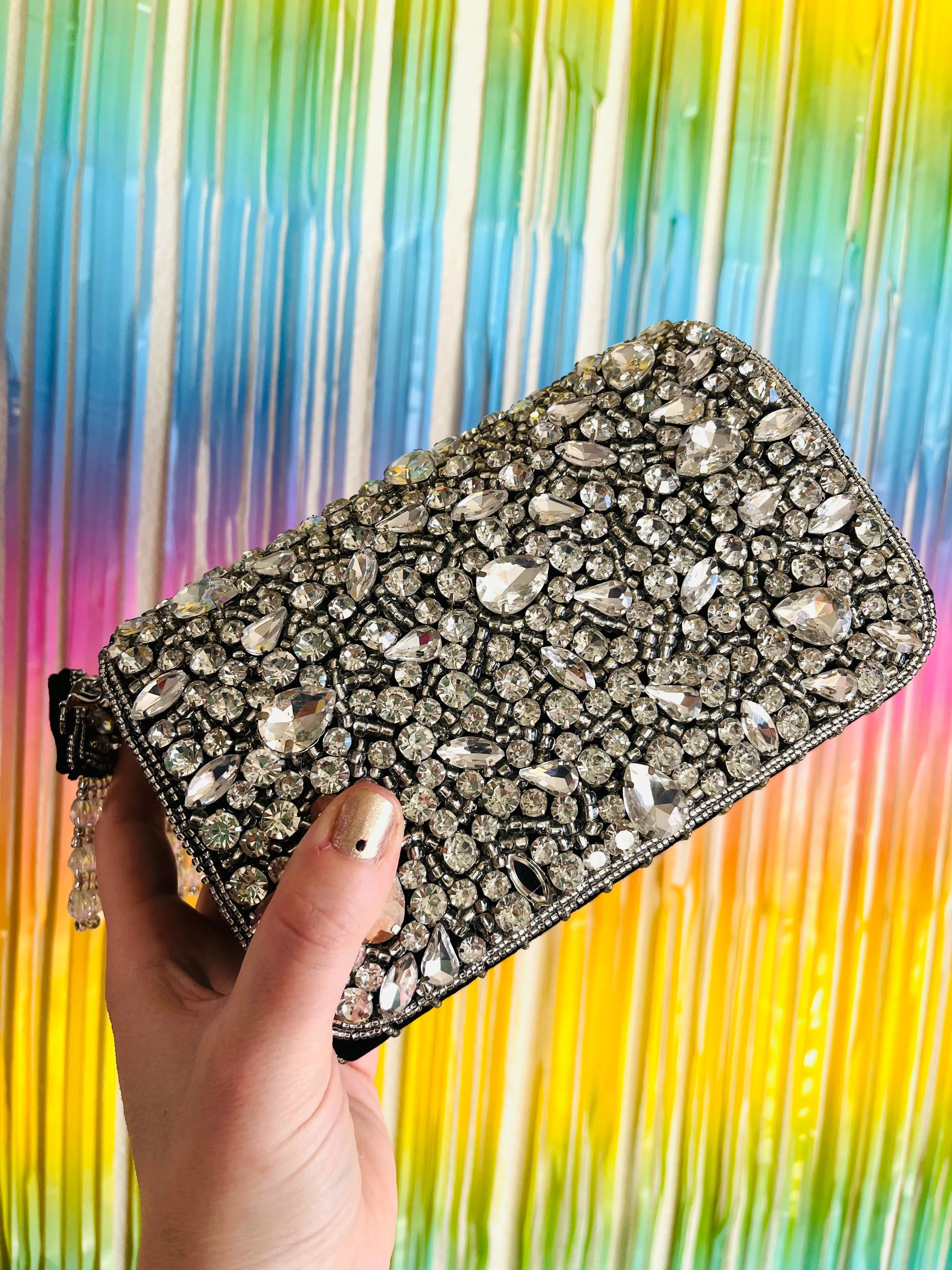 Vogue Velvet Sparkles Party Purse - by Merry Dove