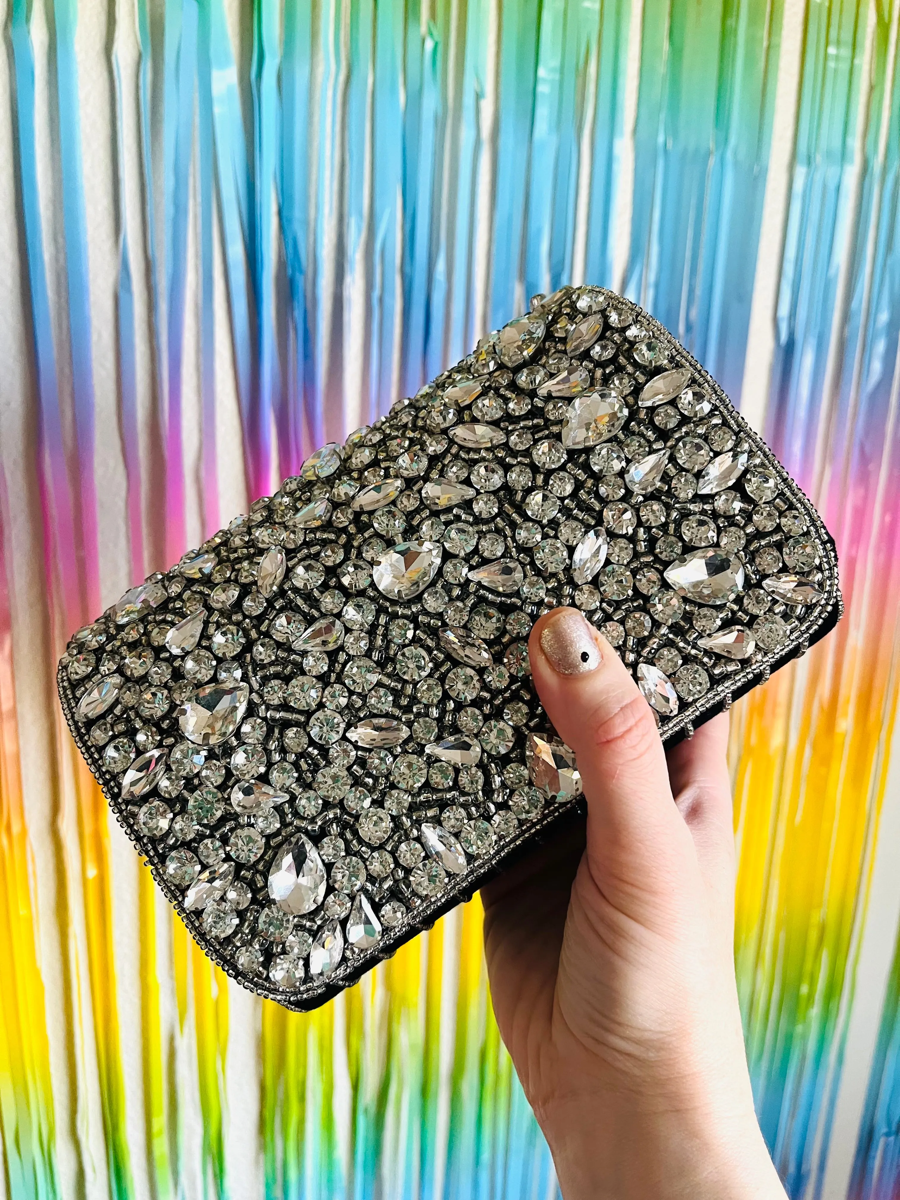 Vogue Velvet Sparkles Party Purse - by Merry Dove