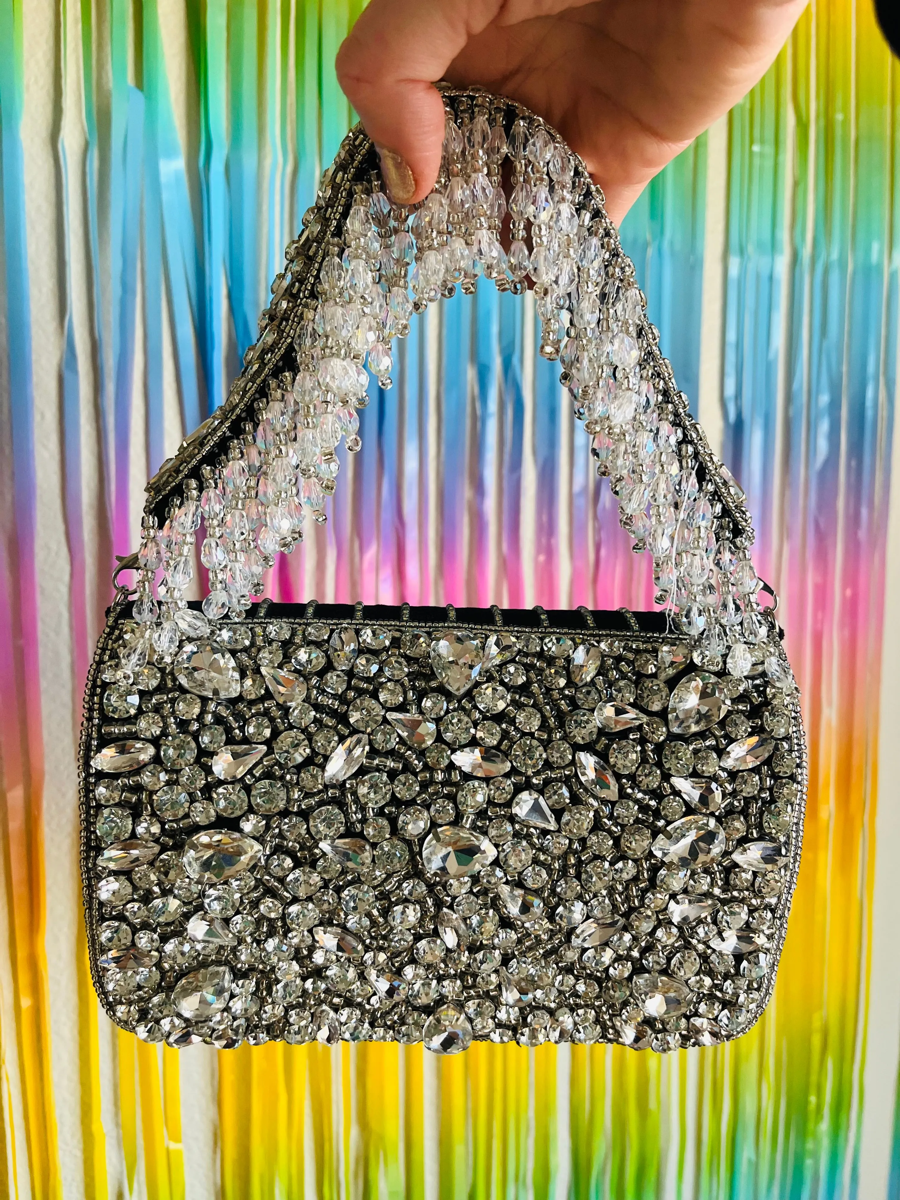Vogue Velvet Sparkles Party Purse - by Merry Dove