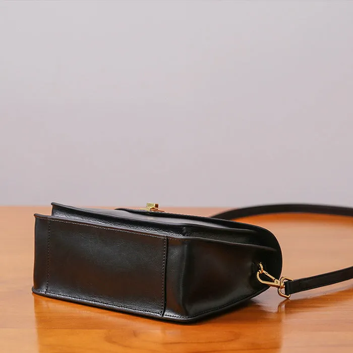 Womens Blue Leather Satchel Bag Crossbody Bags Purses for Women