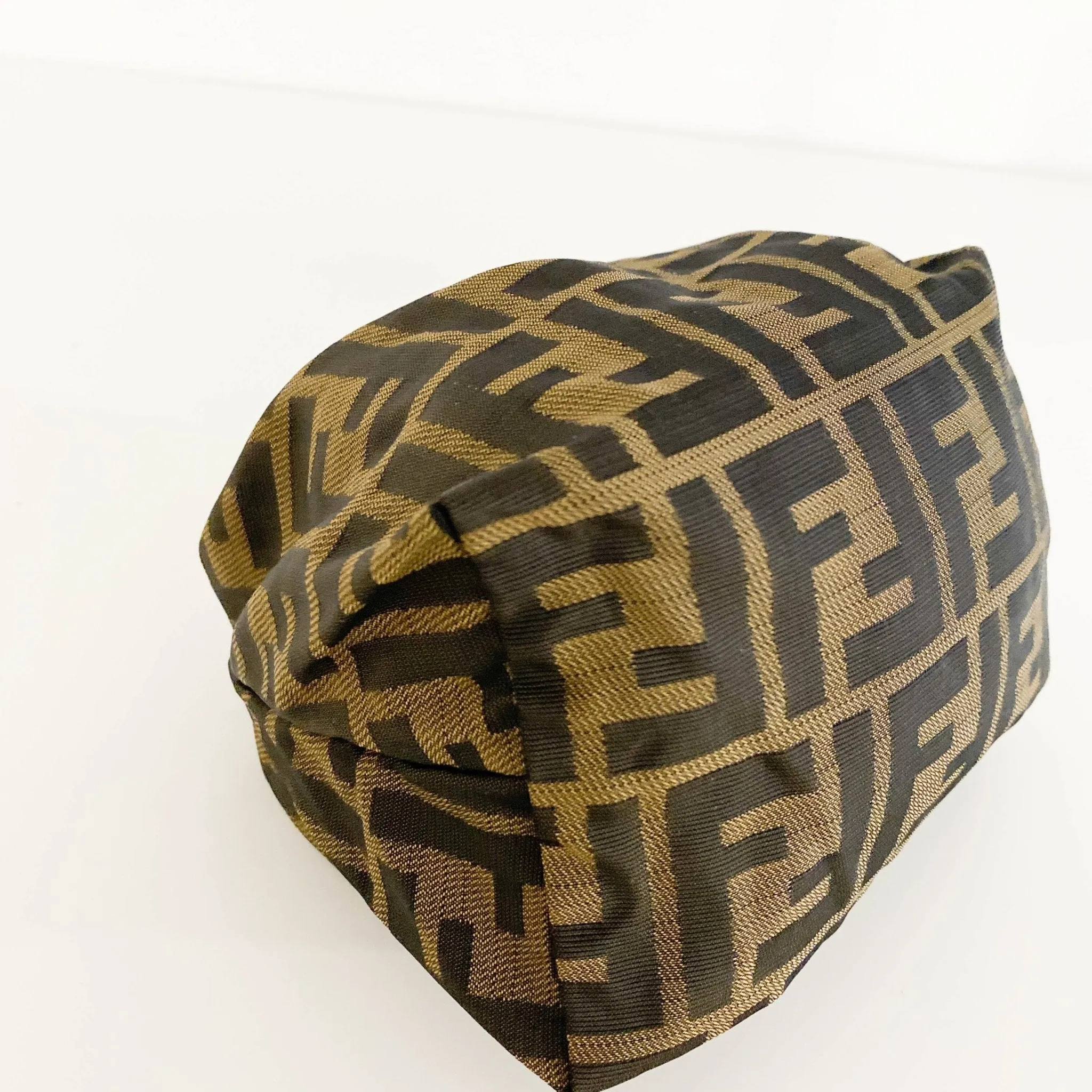 Zucca FF Logo Nylon Canvas Mini Pouch Bag