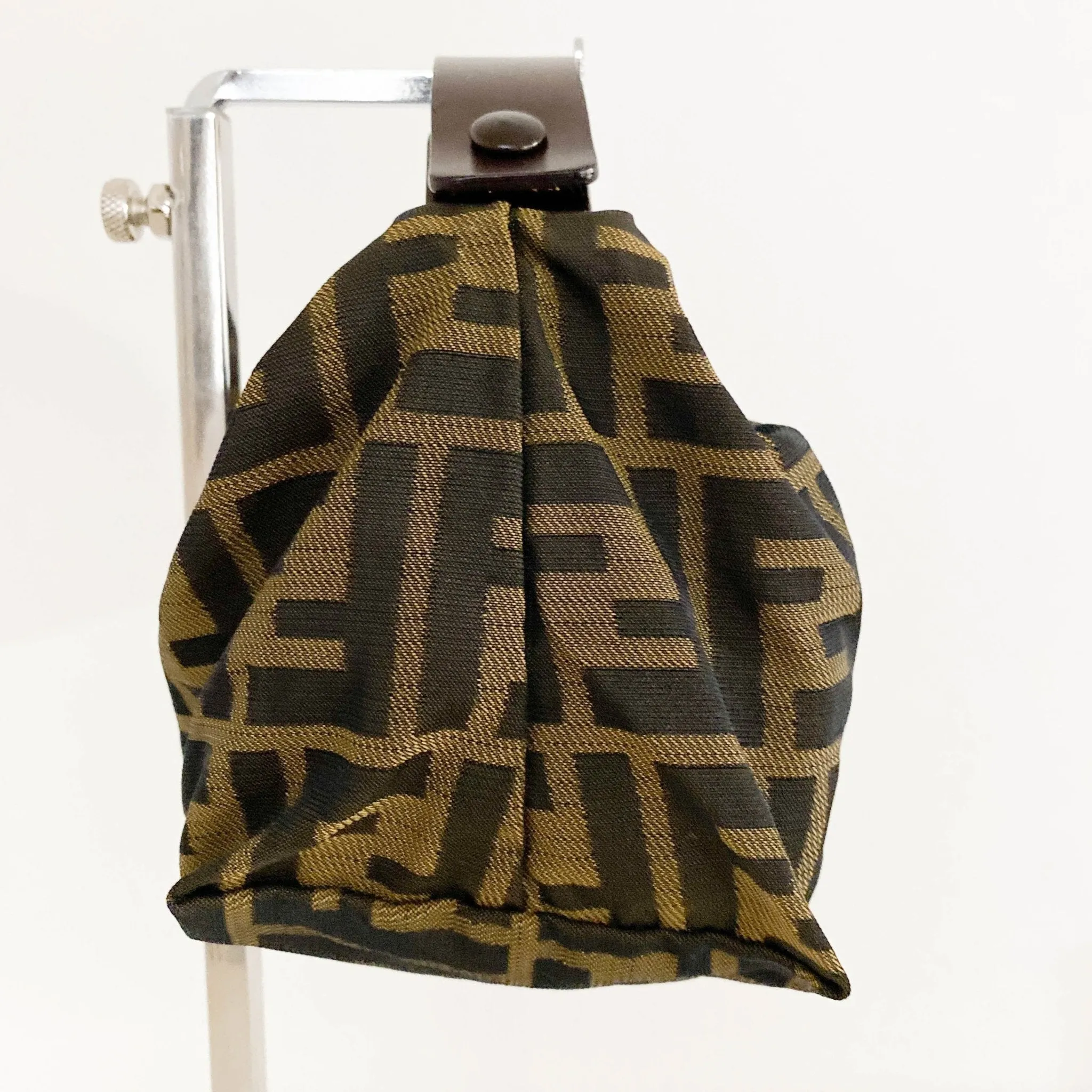 Zucca FF Logo Nylon Canvas Mini Pouch Bag