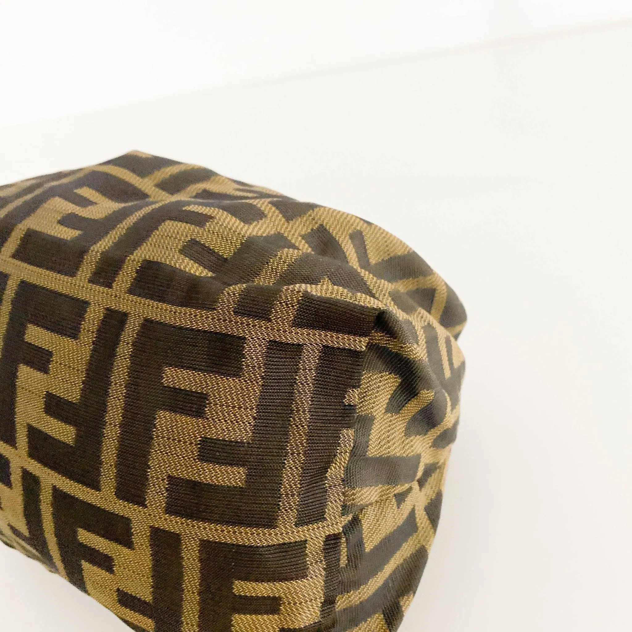 Zucca FF Logo Nylon Canvas Mini Pouch Bag